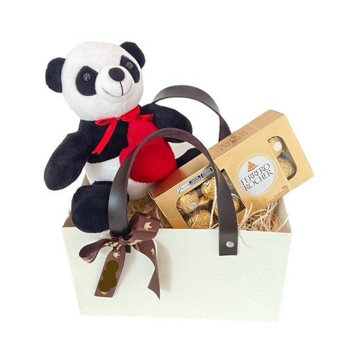Box Ferrero Rocher com Ursinho Panda