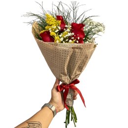 Imagem de Buque de Rosas Vermelho