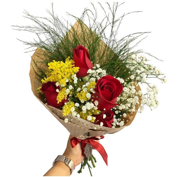 Buque de Rosas Vermelho
