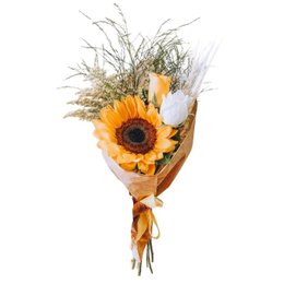 Imagem de Girassol com Rosas para Presente