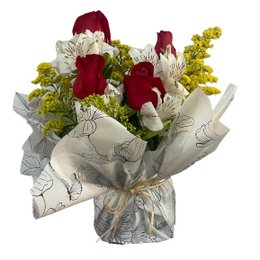 Imagem de Arranjo De Rosas Vermelhas Para Presente