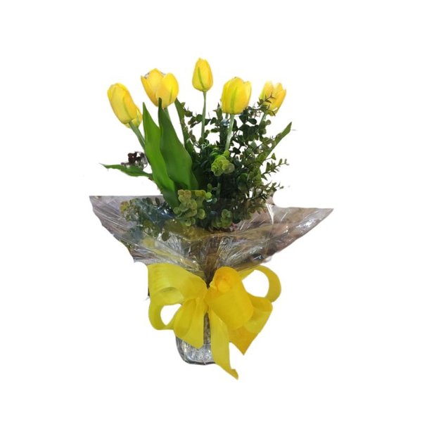 Amor que Não Murcha - Arranjo de Tulipa Artificial