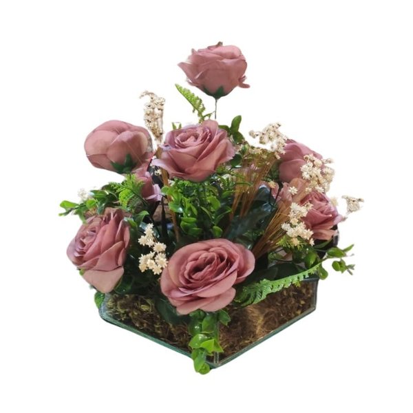Brisa Floral - Arranjo de Rosas Artíficiais