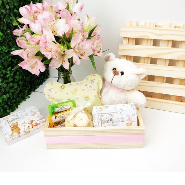 Presente Maternidade - Mamãe e Bebê - Rosa