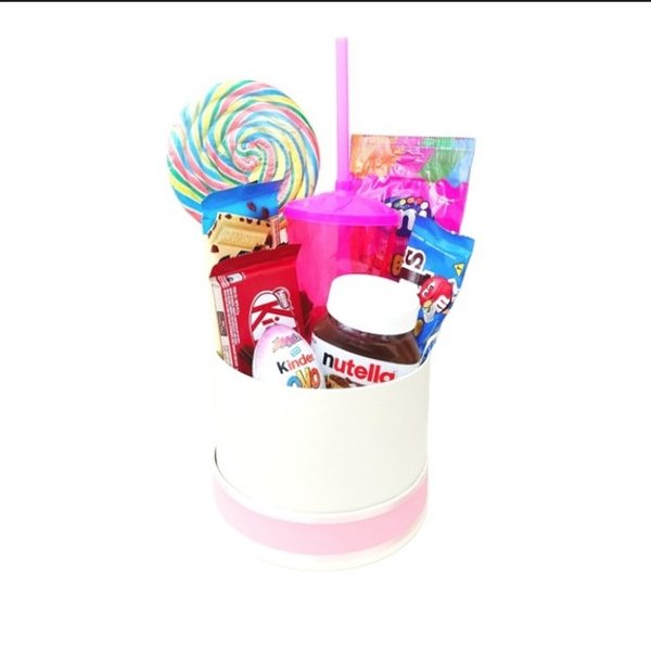 Cesta de Chocolate Infantil- Rosa