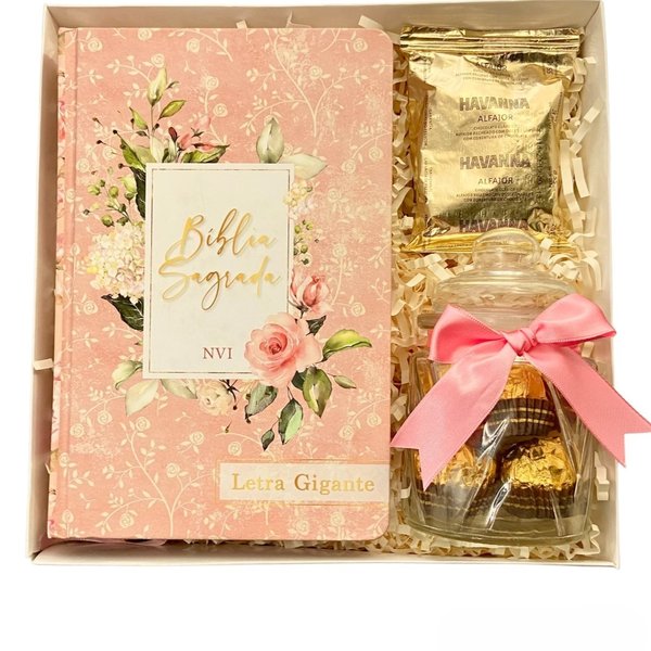 Presente - Box Bíblia e Chocolates