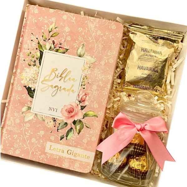 Presente - Box Bíblia e Chocolates