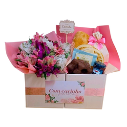 Imagem de Café da Manhã com Flores Doçura de Carinho