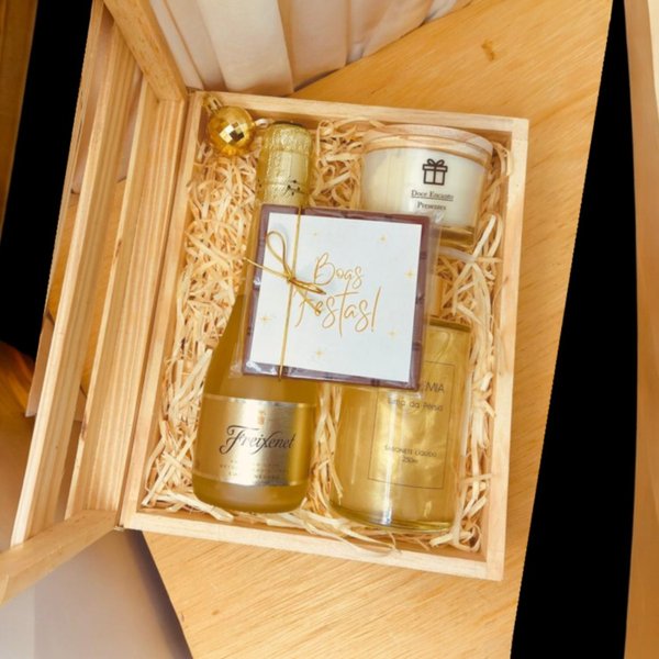 Cesta de Presente -  Natal Dourado Perfumado