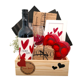 Imagem de Presente Dia dos Namorados  Vinho e Taças