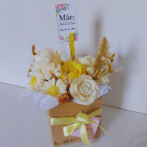 Box Velas Aromáticas Flores - Dia das Mães