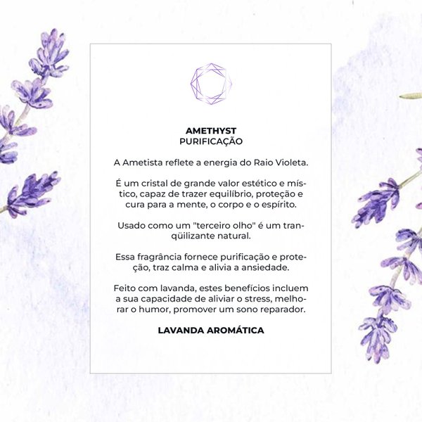 Kit Amethyst (Purificação) - Aromatizador & Spray 