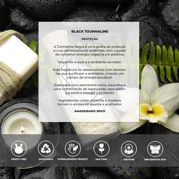 Kit Black Tourmaline(Bem Estar) - Aromatizador & Spray