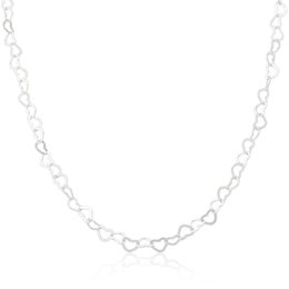 Imagem de Colar De Prata 925 Elos Corações