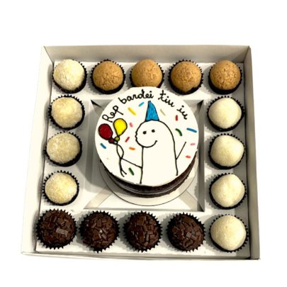 Festa na Caixa Bento Cake Chocolate Rep Bardei