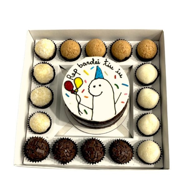 Festa na Caixa Bento Cake Chocolate Rep Bardei