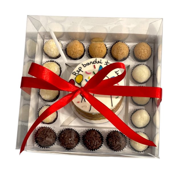 Festa na Caixa Bento Cake Doce de Leite Rep Bardei