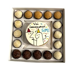 Imagem de Festa na Caixa Bento Cake Doce de Leite Vai Comemorar 