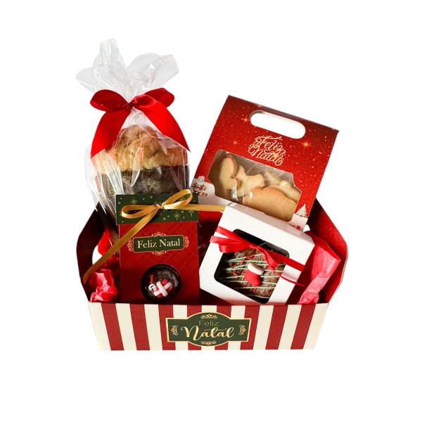 Cesta Natalina Panetone Frutas