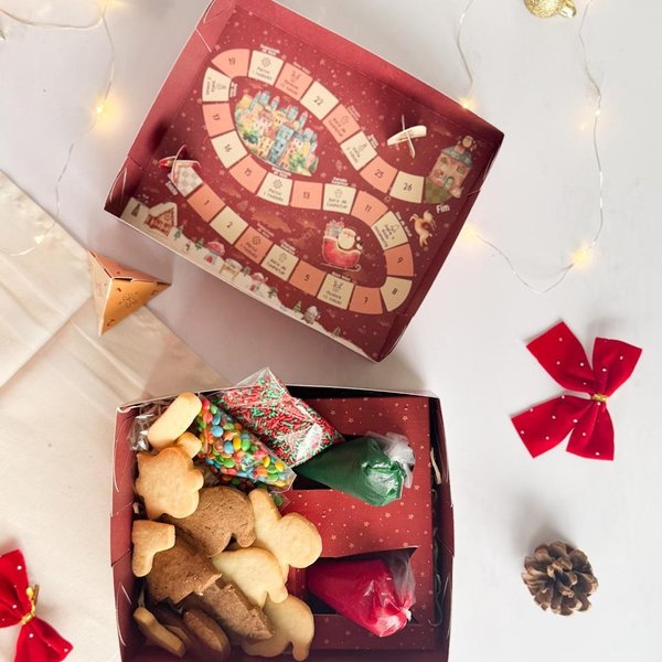 Jogo do Noel e Biscoitos Decorativos