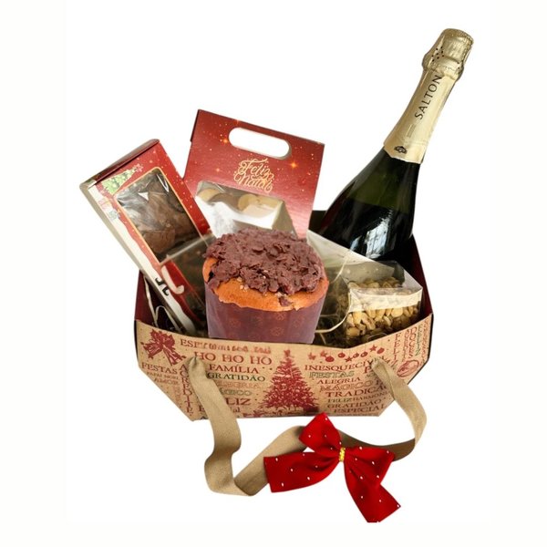 Cesta Celebrar o Natal - Chocotone Crunch