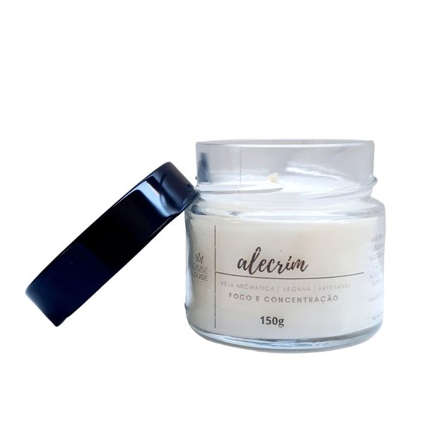 Vela Aromática Vegana - Perfume Alecrim