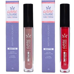 Imagem de Kit de Batom Vermelho e Lilás