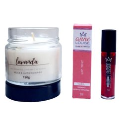 Imagem de Kit Vela Perfumada com Lip Tint Vegano