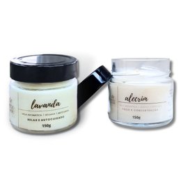 Imagem de Kit 2 Velas Perfumadas Alecrim e Lavanda
