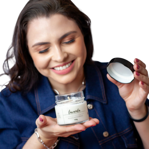 Kit 2 Velas Perfumadas Alecrim e Lavanda