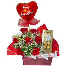 Imagem de Cesta de Aniversário com Balão 