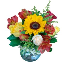 Imagem de Arranjo Colorido em Vaso 