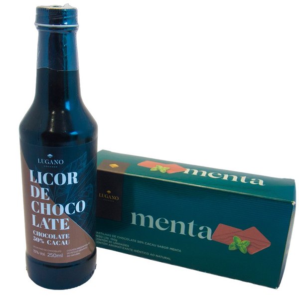 Kit Licor e Chocolate Sabor Menta