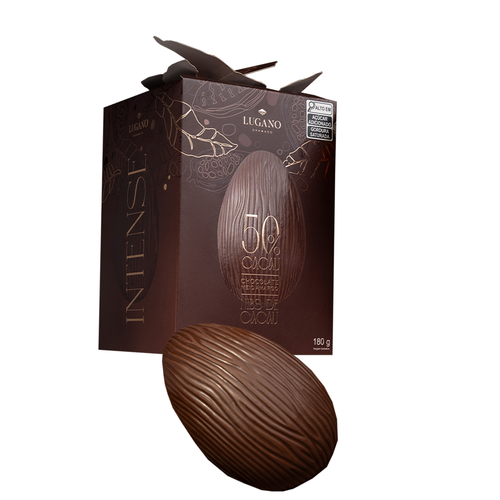 Ovo de Páscoa 50% Cacau com Nibs de Cacau