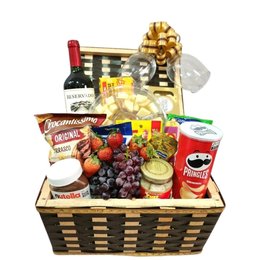 Imagem de Baú Súper Especial de Vinho com Petiscos 