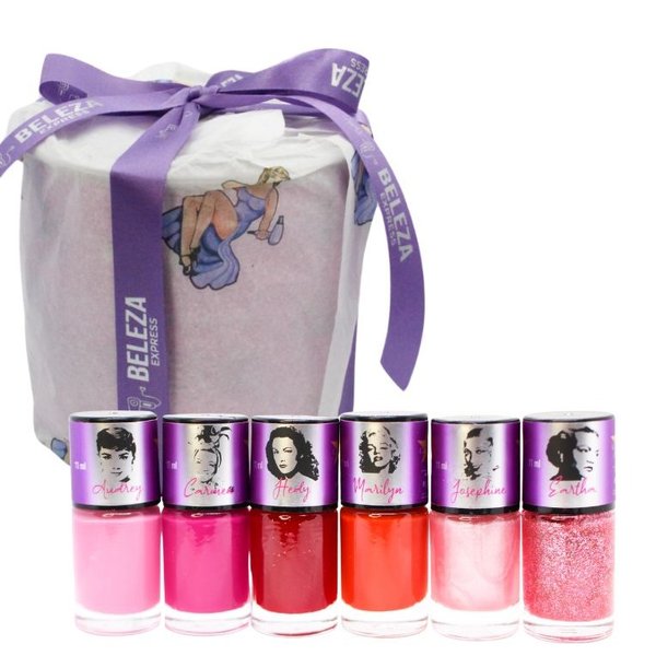 Kit de Esmaltes Com Lata Multiuso 