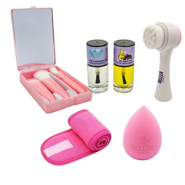 Kit Presente Caixa com Acessórios de Skincare P