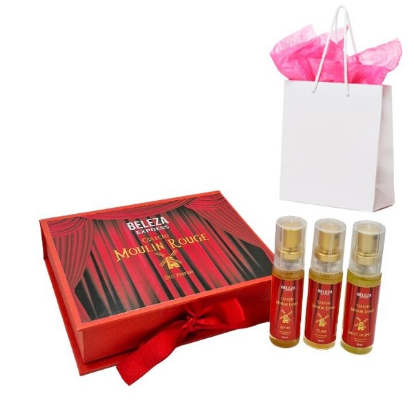 Kit de Perfumes Coleção Moulin Rouge 3x15mL