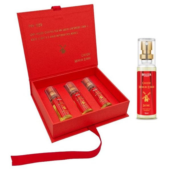 Kit de Perfumes Coleção Moulin Rouge 3x15mL