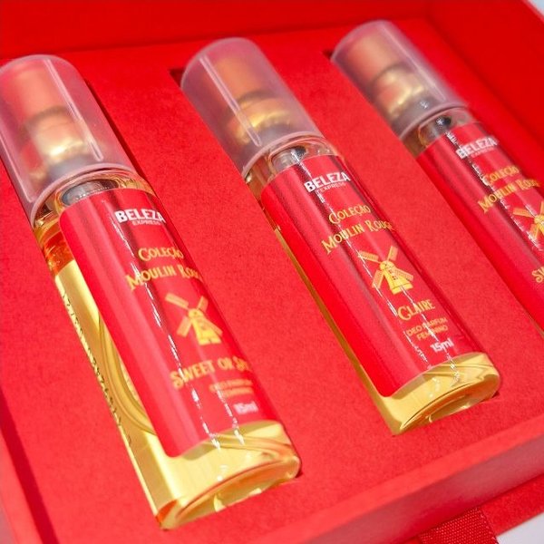 Kit de Perfumes Coleção Moulin Rouge 3x15mL