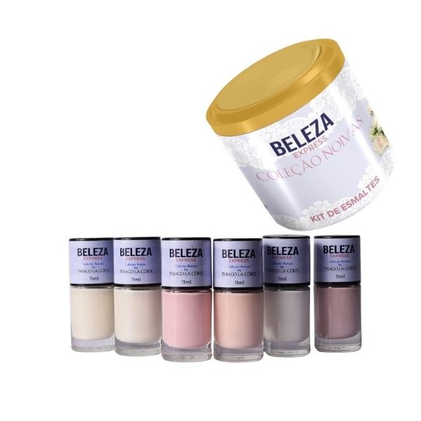 Kit Coleção Noivas com Lata Decorada e Robe com Renda