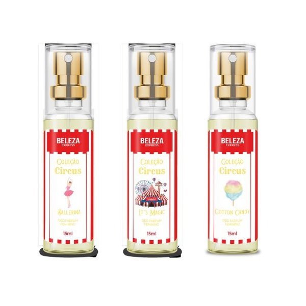 Kit de Perfumes Coleção Circus 3x15mL