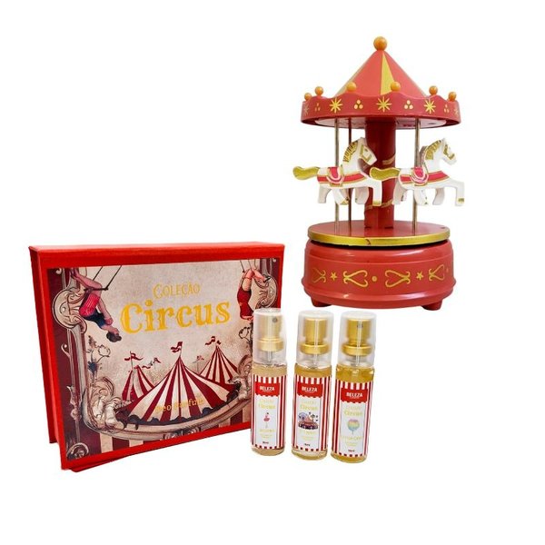 Kit de Perfumes Coleção Circus e Caixa Musical