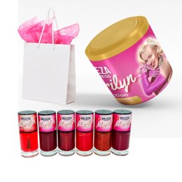 Imagem de Kit de esmaltes com lata multiuso Coleção Marilyn