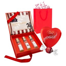 Imagem de Presente Kit de Perfumes Femininos e Chocolate Lindt