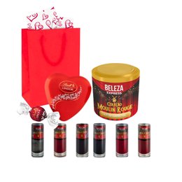 Imagem de Presente Kit de Esmaltes com lata e Chocolate Lindt