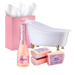Imagem de Kit Banho Romântico-sabonetes e espumante Freixenet