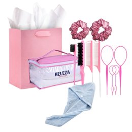 Imagem de Kit de pentes, escovas e toalha Love My Hair 