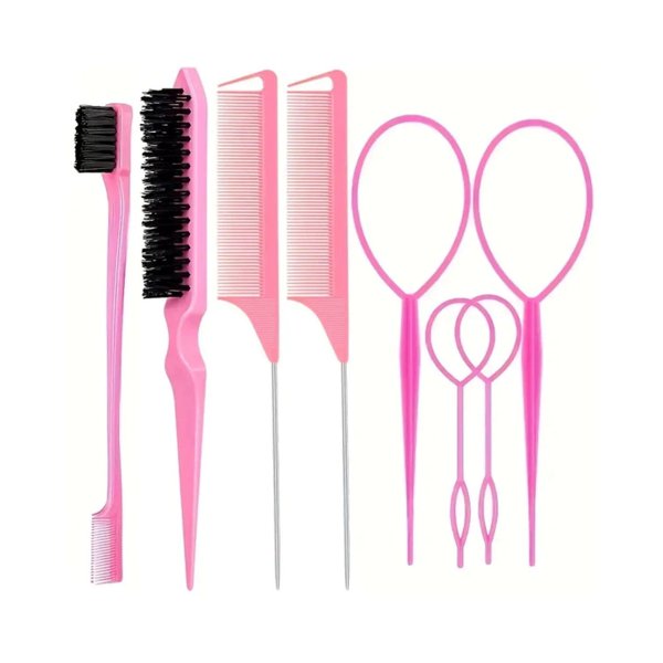 Kit de pentes, escovas e toalha Love My Hair 