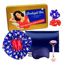 Imagem de Kit Presente Lata de acessórios de cabelo e bem-estar 